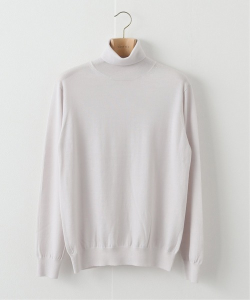 EDIFICE（エディフィス）の「16ゲージ タートルネックプルオーバーニット（ニット/セーター・メンズ・ブラック/ナチュラル/ネイビー/グレー/ブラウン/ブルー系その他/グリーン系その他/ブルー/ホワイト×ホワイト/ブラウン系その他/イエロー系その他・X-LARGE/SMALL/LARGE/MEDIUM）」の2枚目の写真