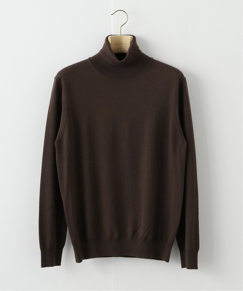 EDIFICE（エディフィス）の「16ゲージ タートルネックプルオーバーニット（ニット/セーター・メンズ・ブラック/ナチュラル/ネイビー/グレー/ブラウン/ブルー系その他/グリーン系その他/ブルー/ホワイト×ホワイト/ブラウン系その他/イエロー系その他・X-LARGE/SMALL/LARGE/MEDIUM）」の6枚目の写真