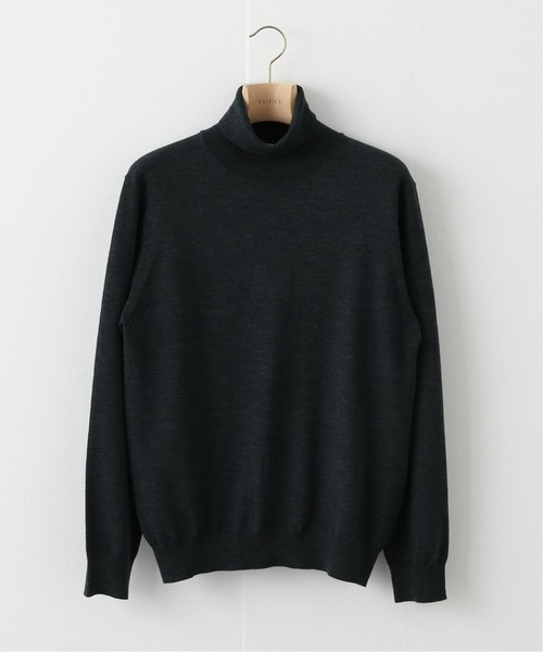 EDIFICE（エディフィス）の「16ゲージ タートルネックプルオーバーニット（ニット/セーター・メンズ・ブラック/ナチュラル/ネイビー/グレー/ブラウン/ブルー系その他/グリーン系その他/ブルー/ホワイト×ホワイト/ブラウン系その他/イエロー系その他・X-LARGE/SMALL/LARGE/MEDIUM）」の8枚目の写真