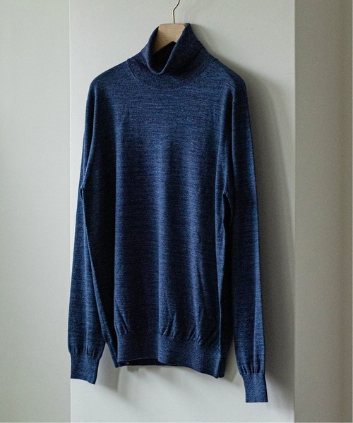 EDIFICE（エディフィス）の「16ゲージ タートルネックプルオーバーニット（ニット/セーター・メンズ・ブラック/ナチュラル/ネイビー/グレー/ブラウン/ブルー系その他/グリーン系その他/ブルー/ホワイト×ホワイト/ブラウン系その他/イエロー系その他・X-LARGE/SMALL/LARGE/MEDIUM）」の10枚目の写真