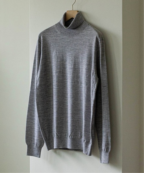 EDIFICE（エディフィス）の「16ゲージ タートルネックプルオーバーニット（ニット/セーター・メンズ・ブラック/ナチュラル/ネイビー/グレー/ブラウン/ブルー系その他/グリーン系その他/ブルー/ホワイト×ホワイト/ブラウン系その他/イエロー系その他・X-LARGE/SMALL/LARGE/MEDIUM）」の4枚目の写真