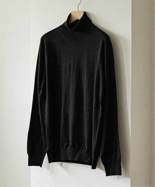 EDIFICE（エディフィス）の「16ゲージ タートルネックプルオーバーニット（ニット/セーター・メンズ・ブラック/ナチュラル/ネイビー/グレー/ブラウン/ブルー系その他/グリーン系その他/ブルー/ホワイト×ホワイト/ブラウン系その他/イエロー系その他・X-LARGE/SMALL/LARGE/MEDIUM）」の3枚目の写真