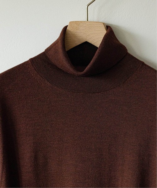 EDIFICE（エディフィス）の「16ゲージ タートルネックプルオーバーニット（ニット/セーター・メンズ・ブラック/ナチュラル/ネイビー/グレー/ブラウン/ブルー系その他/グリーン系その他/ブルー/ホワイト×ホワイト/ブラウン系その他/イエロー系その他・X-LARGE/SMALL/LARGE/MEDIUM）」の14枚目の写真