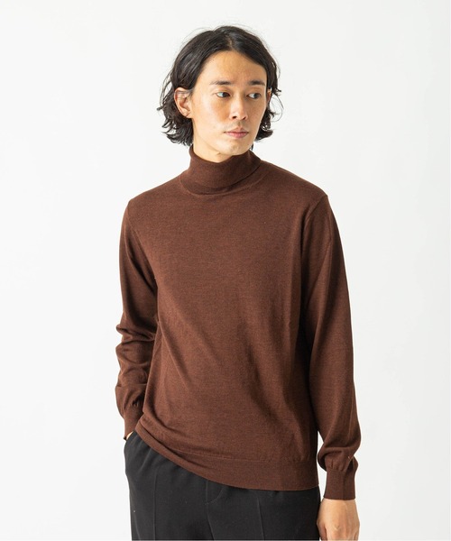 EDIFICE（エディフィス）の「16ゲージ タートルネックプルオーバーニット（ニット/セーター・メンズ・ブラック/ナチュラル/ネイビー/グレー/ブラウン/ブルー系その他/グリーン系その他/ブルー/ホワイト×ホワイト/ブラウン系その他/イエロー系その他・X-LARGE/SMALL/LARGE/MEDIUM）」の16枚目の写真