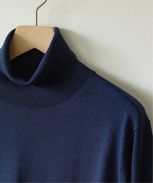 EDIFICE（エディフィス）の「16ゲージ タートルネックプルオーバーニット（ニット/セーター・メンズ・ブラック/ナチュラル/ネイビー/グレー/ブラウン/ブルー系その他/グリーン系その他/ブルー/ホワイト×ホワイト/ブラウン系その他/イエロー系その他・X-LARGE/SMALL/LARGE/MEDIUM）」の19枚目の写真