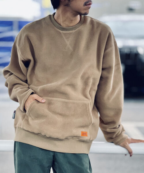 UNIVERSAL OVERALL（ユニバーサルオーバーオール）の「【UNIVERSAL OVERALL/ユニバーサル オーバーオール】別注 POLARTEC 200 FLEECE（スウェット・メンズ・ブラック/ベージュ/オリーブ・LL/M/L）」の4枚目の写真