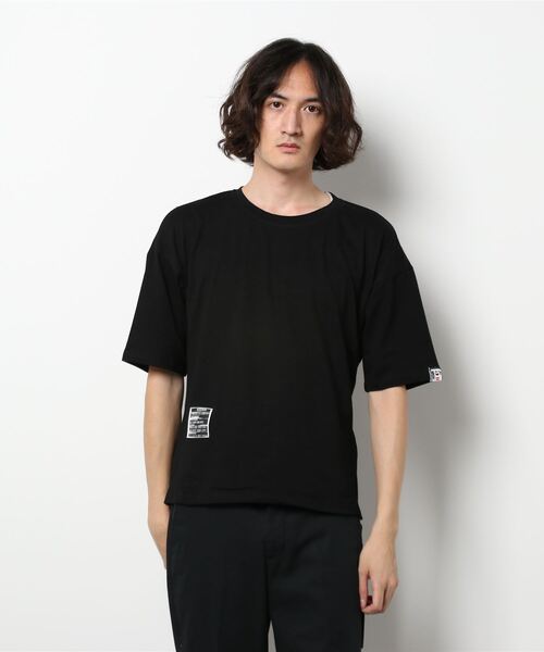 UP START(アップスタート)の「脇ZIPデザインプルオーバー(Tシャツ/カットソー・メンズ・ホワイト/ブラック・LARGE)」の2枚目の写真