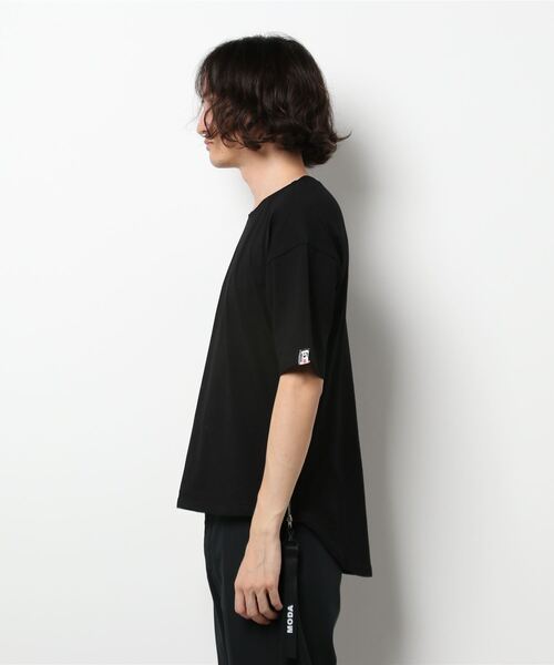 UP START(アップスタート)の「脇ZIPデザインプルオーバー(Tシャツ/カットソー・メンズ・ホワイト/ブラック・LARGE)」の4枚目の写真