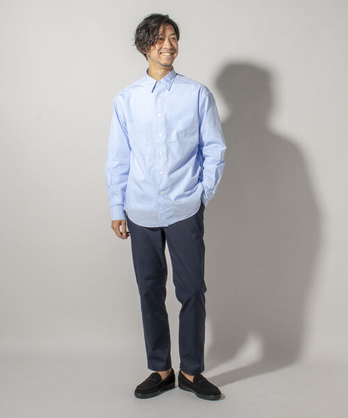 NOLLEY'S goodman（ノーリーズグッドマン）の「ブロード ビッグシルエット シャツ（シャツ/ブラウス・メンズ・サックスブルー/ベージュ系その他3/パープル系その他4・SMALL/MEDIUM/LARGE）」の7枚目の写真