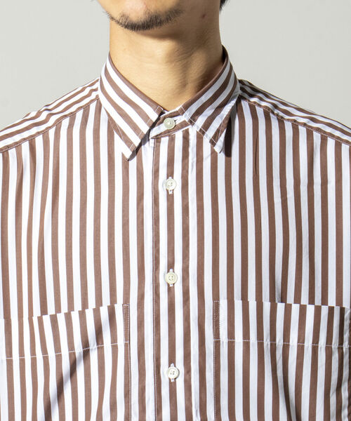 NOLLEY'S goodman（ノーリーズグッドマン）の「ブロード ビッグシルエット シャツ（シャツ/ブラウス・メンズ・サックスブルー/ベージュ系その他3/パープル系その他4・SMALL/MEDIUM/LARGE）」の10枚目の写真