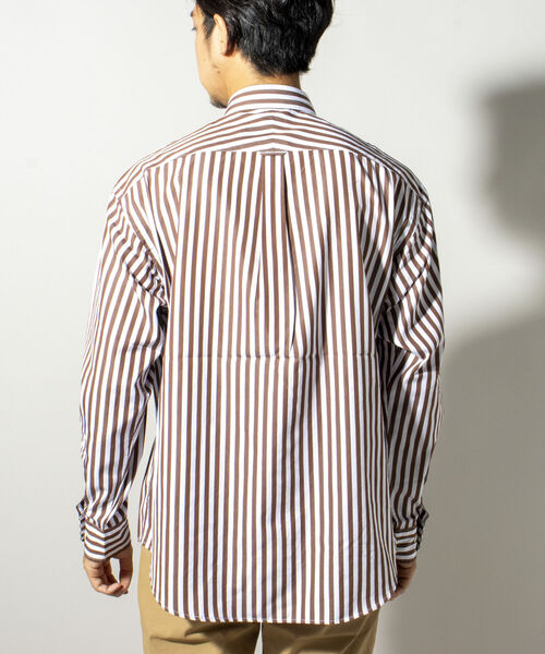 NOLLEY'S goodman（ノーリーズグッドマン）の「ブロード ビッグシルエット シャツ（シャツ/ブラウス・メンズ・サックスブルー/ベージュ系その他3/パープル系その他4・SMALL/MEDIUM/LARGE）」の6枚目の写真