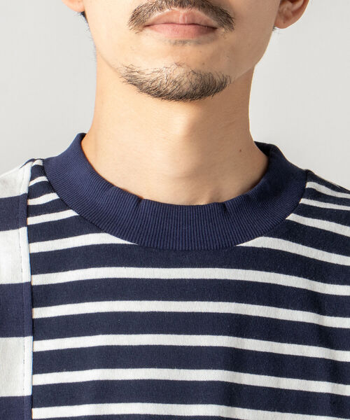 GLOSTER（グロスター）の「【GLOSTER/グロスター】SWITCH BORDER ロングスリーブTシャツ（Tシャツ/カットソー・メンズ・ブラック×ホワイト/ネイビー×ホワイト・MEDIUM/LARGE）」の17枚目の写真