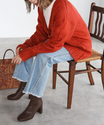 amini（アミニ）の「【2021-2022 A/W】カラーニットＶネックカーディガン（カーディガン/ボレロ）」