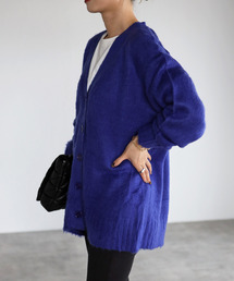 【2021-2022 A/W】カラーニットVネックカーディガン