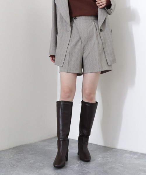 archives（アルシーヴ）の「【setupにも】チェック柄センタープレスショートパンツ（その他パンツ・レディース・ブラック/グレイッシュベージュ/グレー・MEDIUM）」の12枚目の写真