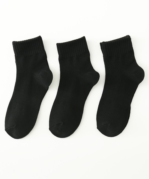 SHIZUTA(シズタ)の「SZT:ジュニア キッズ スクール ロークルー丈 ソックス(ソックス/靴下・キッズ・ホワイト/ブラック・S/L/M)」の5枚目の写真