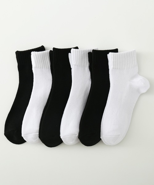 SHIZUTA(シズタ)の「SZT:ジュニア キッズ スクール ロークルー丈 ソックス(ソックス/靴下・キッズ・ホワイト/ブラック・S/L/M)」の9枚目の写真