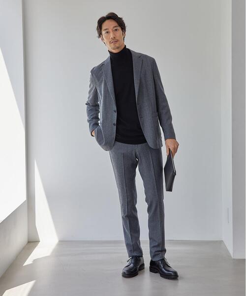 green label relaxing（グリーンレーベルリラクシング）の「＜green label relaxing＞REDA ACTIVE フラノ無地 マジコン スラックス（スラックス・メンズ・グレー/ブラック・L/S/M/XL）」の6枚目の写真