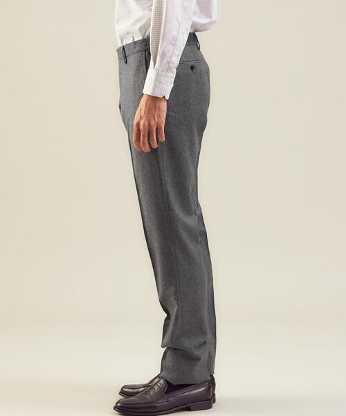 green label relaxing（グリーンレーベルリラクシング）の「＜green label relaxing＞REDA ACTIVE フラノ無地 マジコン スラックス（スラックス・メンズ・グレー/ブラック・L/S/M/XL）」の9枚目の写真
