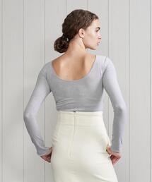 H　BEAUTY&YOUTH UNITED ARROWS | ＜H＞VELOR MOTIF LONG SLEEVE PULLOVER/カットソー(Tシャツ/カットソー)