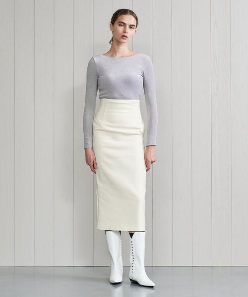 H　BEAUTY&YOUTH UNITED ARROWS（エイチビューティーアンドユースユナイテッドアローズ）の「＜H＞VELOR MOTIF LONG SLEEVE PULLOVER/カットソー◆（Tシャツ/カットソー・レディース・ブラック/ライトグレー・FREE）」の17枚目の写真