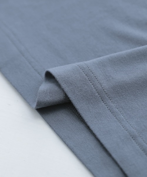 osharewalker（オシャレウォーカー）の「『ミリオンホットVネックレースロンT』（Tシャツ/カットソー・レディース・ブラック/ピンク/ダークグレー/アイボリー/グレイッシュブルー・L/LL/S/M）」の16枚目の写真