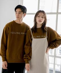 FEELING MADE | FEELING MADE ウォームソフトスウェット ロゴプリント プルオーバー<UNISEX>(スウェット)