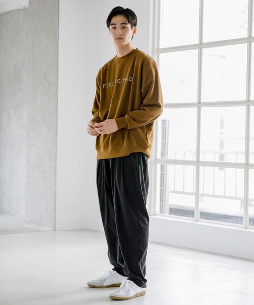 FEELING MADE（フィーリングメイド）の「FEELING MADE ウォームソフトスウェット ロゴプリント プルオーバー<UNISEX>（スウェット・レディース・ブラック/ブラウン/グレー・MEDIUM/LARGE）」の11枚目の写真
