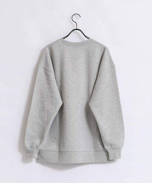 FEELING MADE（フィーリングメイド）の「FEELING MADE ウォームソフトスウェット ロゴプリント プルオーバー<UNISEX>（スウェット・レディース・ブラック/ブラウン/グレー・MEDIUM/LARGE）」の18枚目の写真