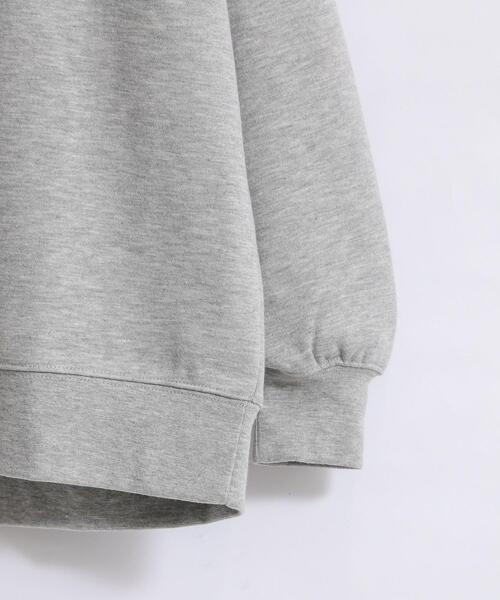 FEELING MADE（フィーリングメイド）の「FEELING MADE ウォームソフトスウェット ロゴプリント プルオーバー<UNISEX>（スウェット・レディース・ブラック/ブラウン/グレー・MEDIUM/LARGE）」の21枚目の写真