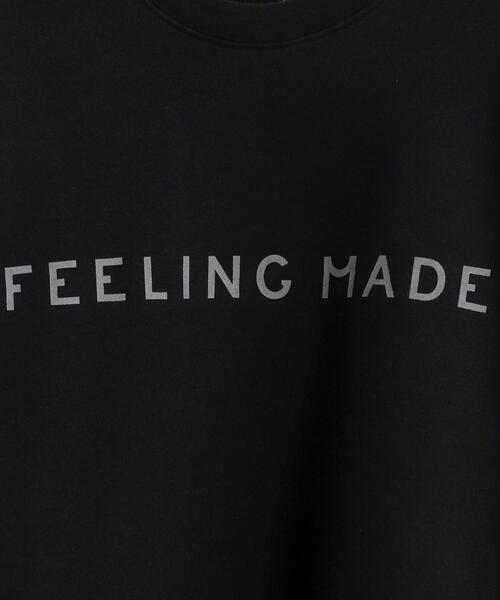 FEELING MADE（フィーリングメイド）の「FEELING MADE ウォームソフトスウェット ロゴプリント プルオーバー<UNISEX>（スウェット・レディース・ブラック/ブラウン/グレー・MEDIUM/LARGE）」の13枚目の写真