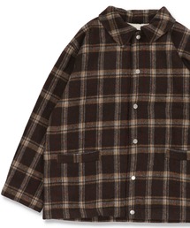SPINNS | 【ゆったりシルエット】チェック柄シャツジャケット(その他アウター)
