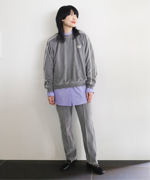 Needles グレー ストレートパンツ　Sサイズ Needles スラックスパンツ Sサイズ グレー - メルカリ