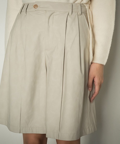 socolla（ソコラ）の「【socolla】フェイクレザーハーフパンツ（その他パンツ・レディース・ブラック/オフホワイト・S/M）」の12枚目の写真