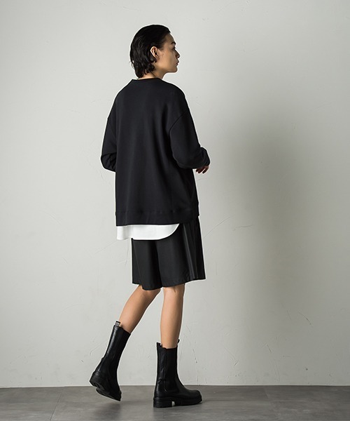 socolla（ソコラ）の「【socolla】フェイクレザーハーフパンツ（その他パンツ・レディース・ブラック/オフホワイト・S/M）」の18枚目の写真