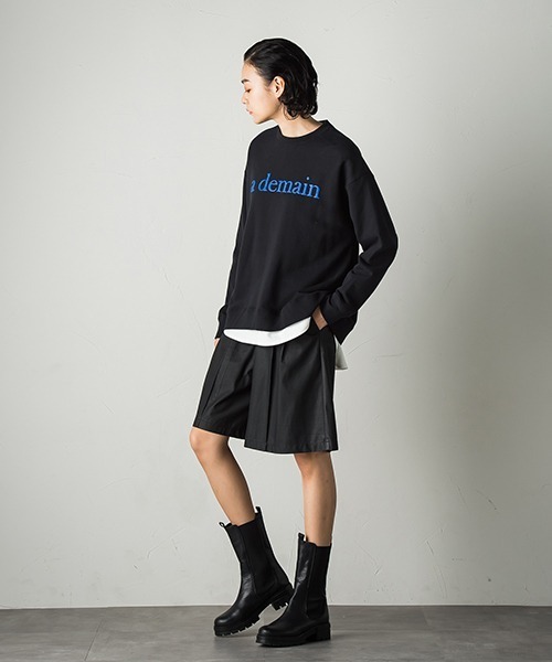 socolla（ソコラ）の「【socolla】フェイクレザーハーフパンツ（その他パンツ・レディース・ブラック/オフホワイト・S/M）」の19枚目の写真