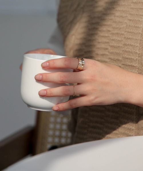 UNE MANSION（ユヌマンション）の「デイリーボールドリング（リング・レディース・シルバー/ゴールド・ONE SIZE）」の16枚目の写真