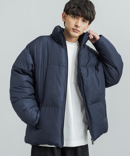 オーバーサイズ ファイバーダウンジャケット 中綿ブルゾン（ダウン