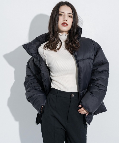 blkby グレー ダウンジャケット オーバーサイズ blkby グレー ダウンジャケット オーバーサイズ BLACK by moussy