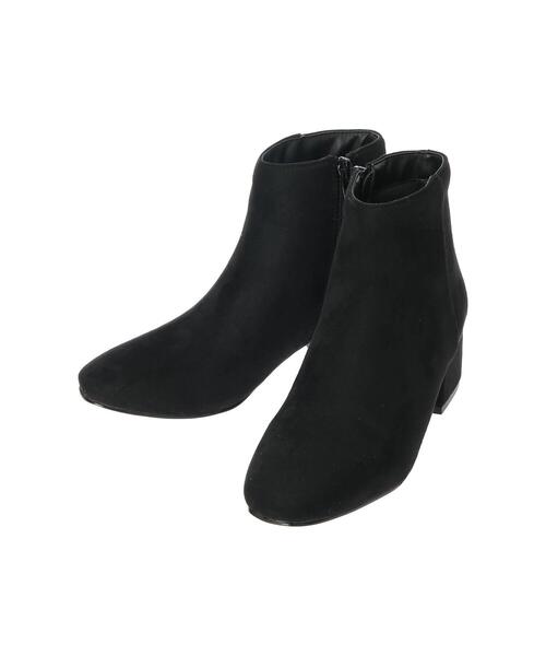 koe(コエ)の「シンプルアンクルスクエアショートブーツ*(ブーツ・レディース・ブラウン/ブラック/ベージュ・L/S/M)」の5枚目の写真
