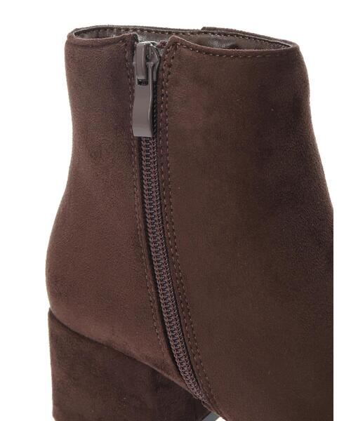 koe(コエ)の「シンプルアンクルスクエアショートブーツ*(ブーツ・レディース・ブラウン/ブラック/ベージュ・L/S/M)」の10枚目の写真
