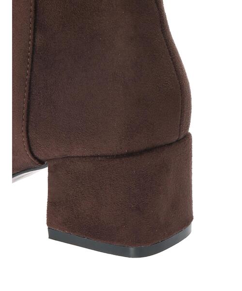 koe(コエ)の「シンプルアンクルスクエアショートブーツ*(ブーツ・レディース・ブラウン/ブラック/ベージュ・L/S/M)」の11枚目の写真