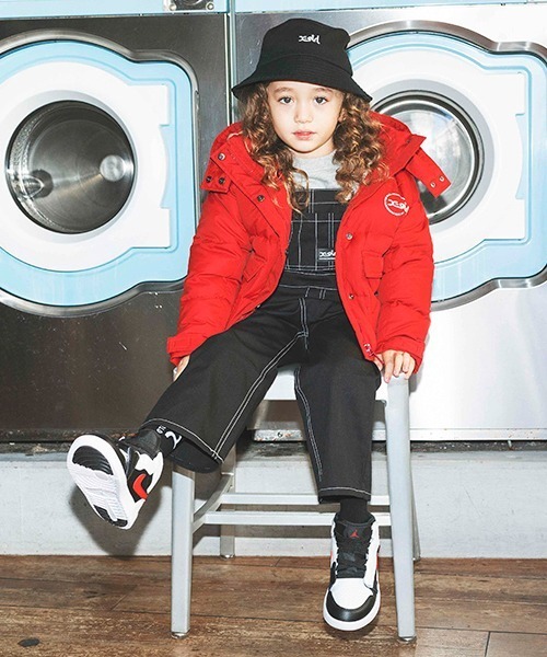 X-girl Stages（エックスガールステージス）の「オーバーオール（サロペット/オーバーオール・キッズ・ブラック/ネイビー・110cm/120cm/130cm/140cm/90cm/100cm）」の7枚目の写真