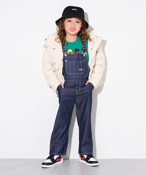 X-girl Stages（エックスガールステージス）の「オーバーオール（サロペット/オーバーオール・キッズ・ブラック/ネイビー・110cm/120cm/130cm/140cm/90cm/100cm）」の6枚目の写真