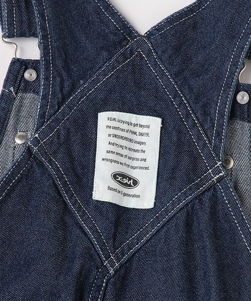 X-girl Stages（エックスガールステージス）の「オーバーオール（サロペット/オーバーオール・キッズ・ブラック/ネイビー・110cm/120cm/130cm/140cm/90cm/100cm）」の15枚目の写真