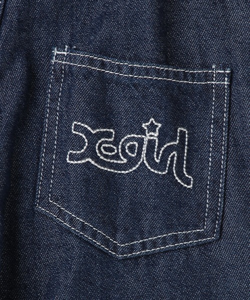 X-girl Stages（エックスガールステージス）の「オーバーオール（サロペット/オーバーオール・キッズ・ブラック/ネイビー・110cm/120cm/130cm/140cm/90cm/100cm）」の16枚目の写真