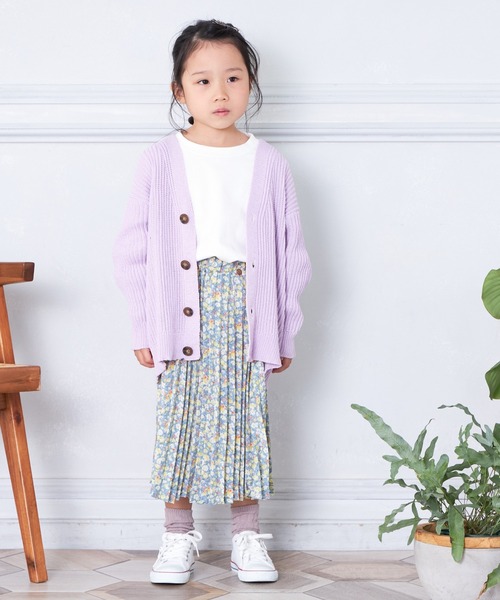 MAKE YOUR DAY（メイクユアデイ）の「スプリングニットカーディガン■80～140cm（カーディガン/ボレロ・キッズ・ラベンダー/ミント/オフホワイト・80/120/110/100/90/140/130）」の13枚目の写真