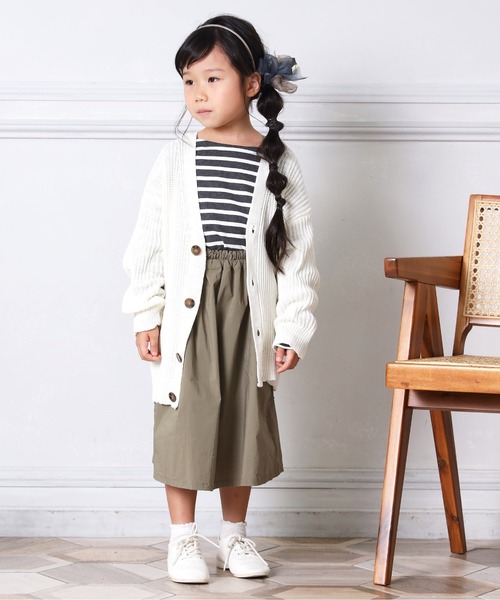 MAKE YOUR DAY（メイクユアデイ）の「スプリングニットカーディガン■80～140cm（カーディガン/ボレロ・キッズ・ラベンダー/ミント/オフホワイト・80/120/110/100/90/140/130）」の8枚目の写真