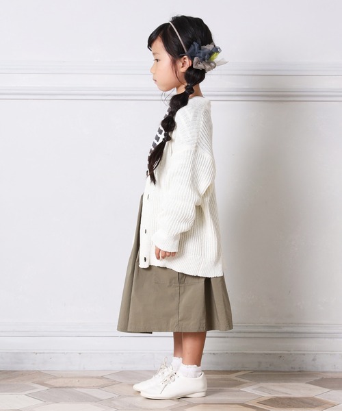 MAKE YOUR DAY（メイクユアデイ）の「スプリングニットカーディガン■80～140cm（カーディガン/ボレロ・キッズ・ラベンダー/ミント/オフホワイト・80/120/110/100/90/140/130）」の9枚目の写真