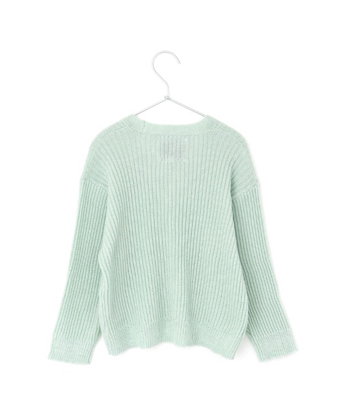 MAKE YOUR DAY（メイクユアデイ）の「スプリングニットカーディガン■80～140cm（カーディガン/ボレロ・キッズ・ラベンダー/ミント/オフホワイト・80/120/110/100/90/140/130）」の16枚目の写真